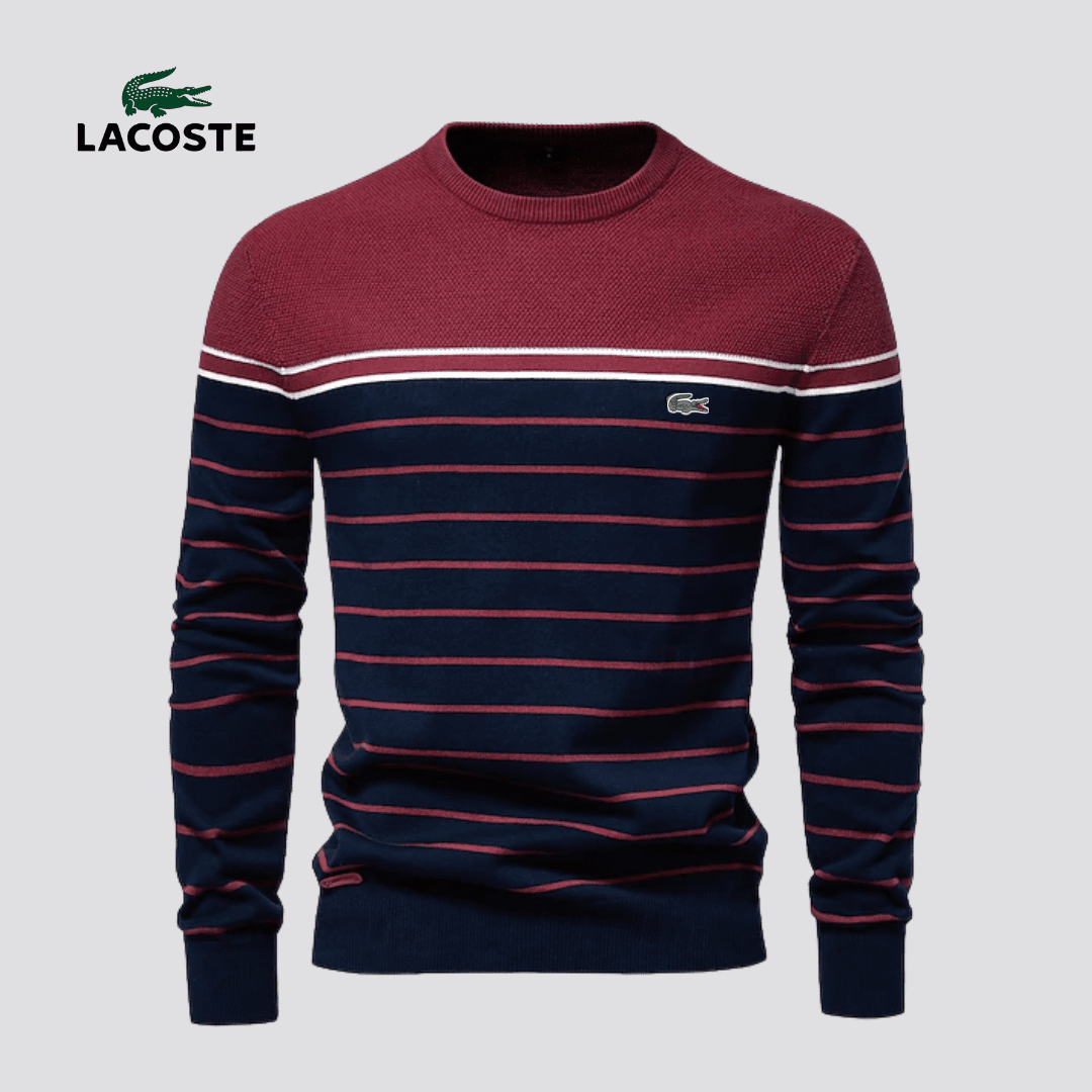 LACOSTE™ Striped Knit Sweater