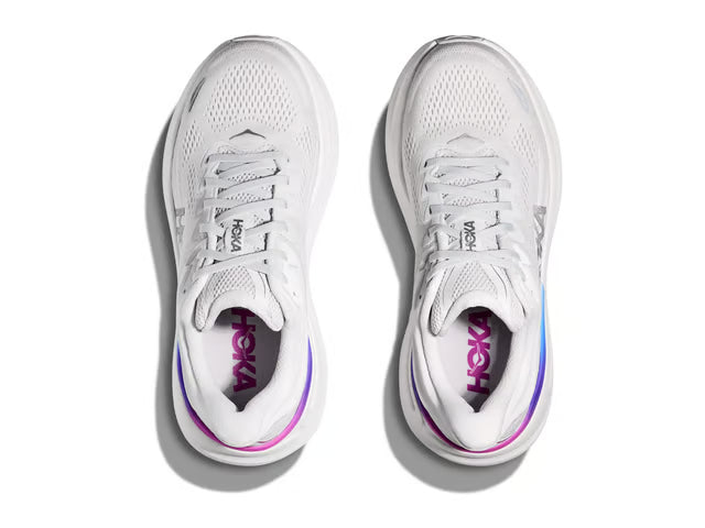 HOKA BONDI 9 White/Silver