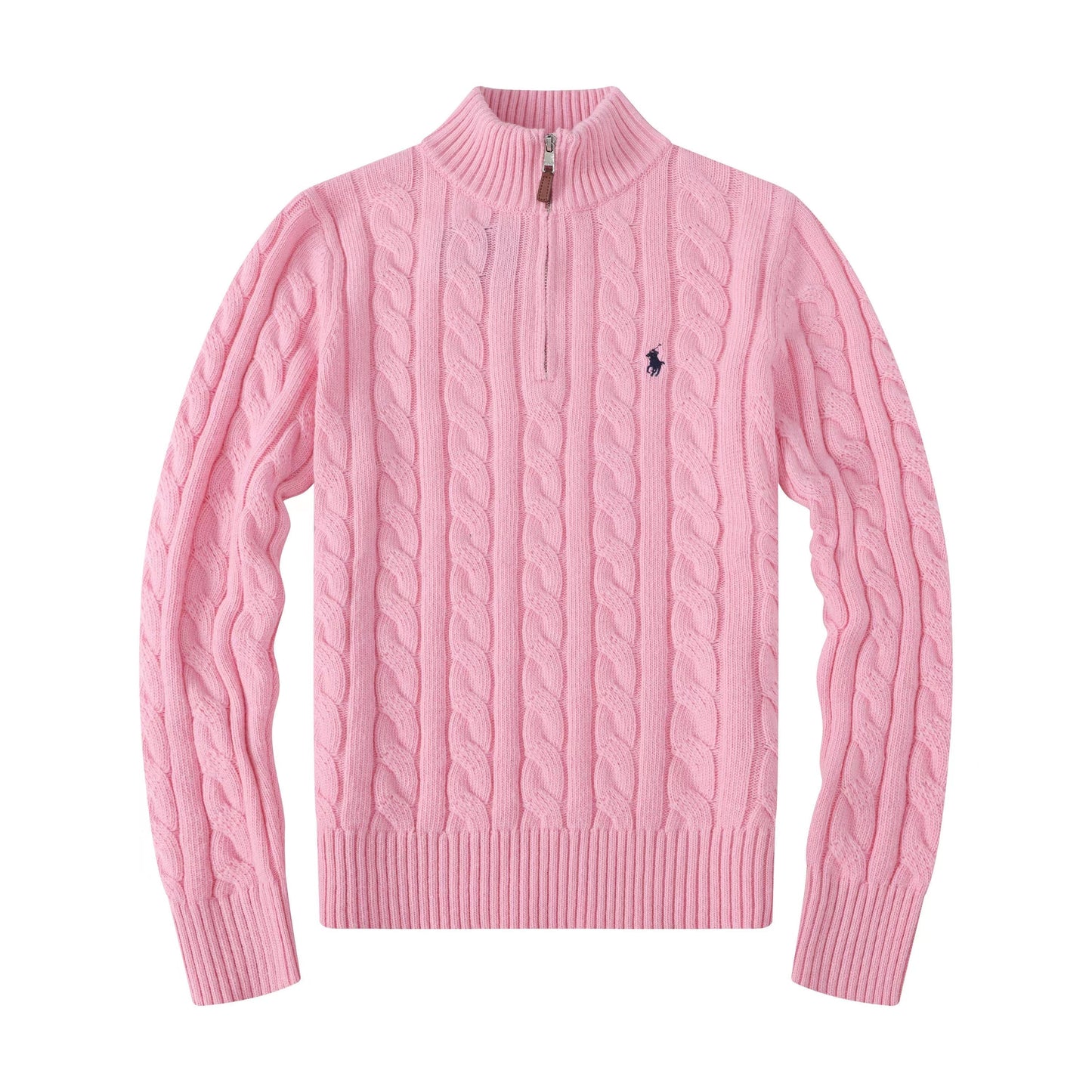 Ralph Ⅼauren | Half-Zip Cable-Knit Cotton Sweaters