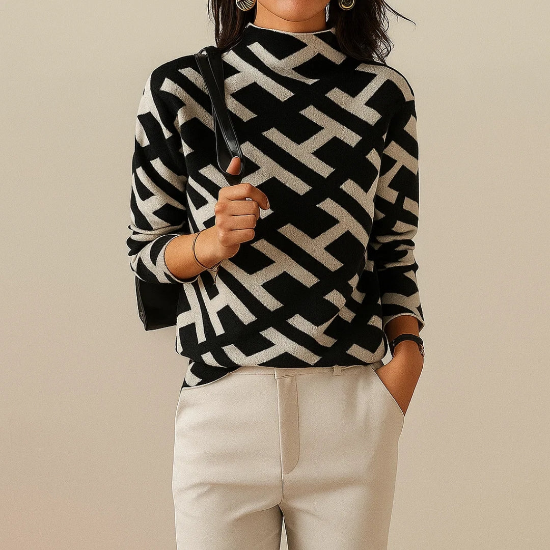 Emily - Elegant Geometric Knit