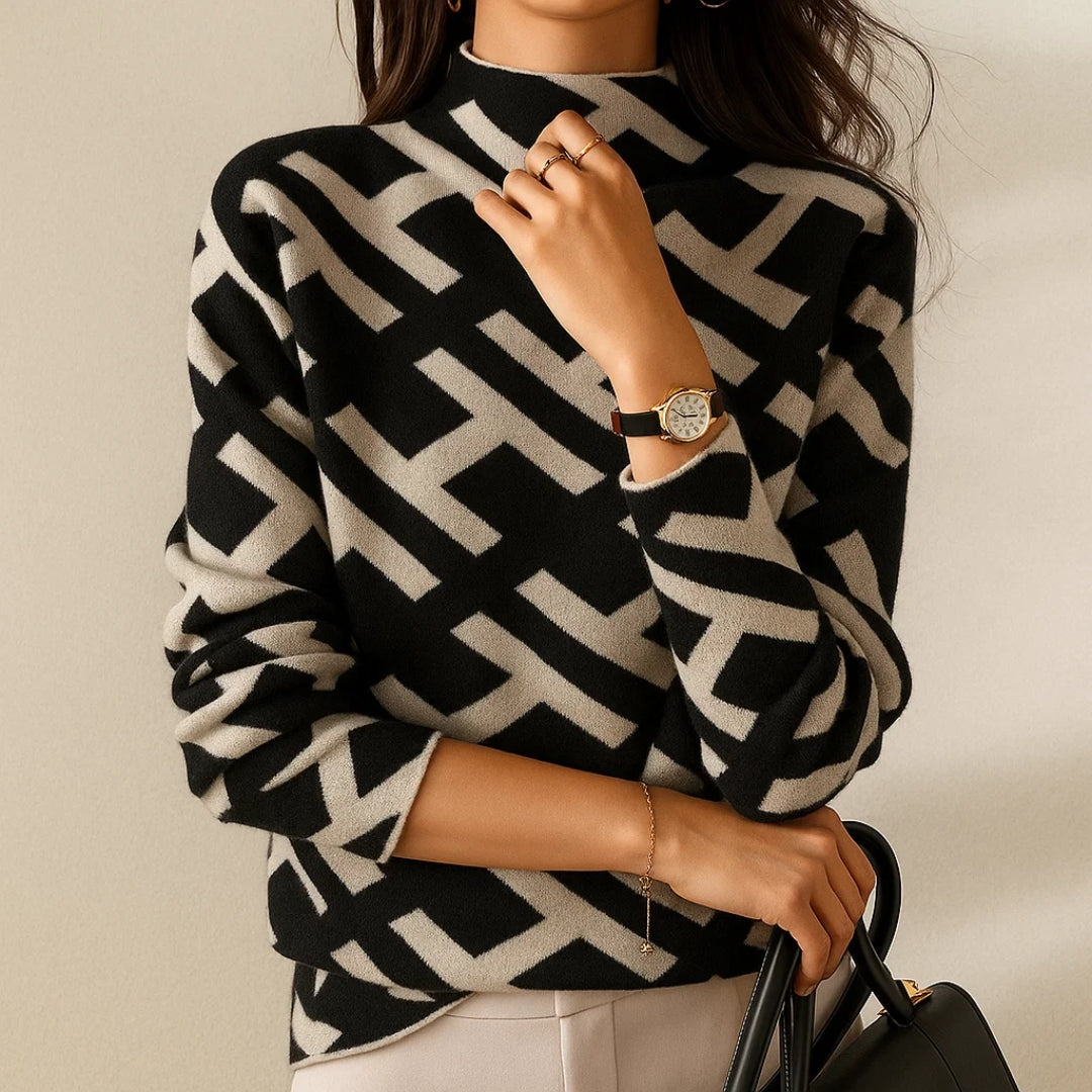 Emily - Elegant Geometric Knit