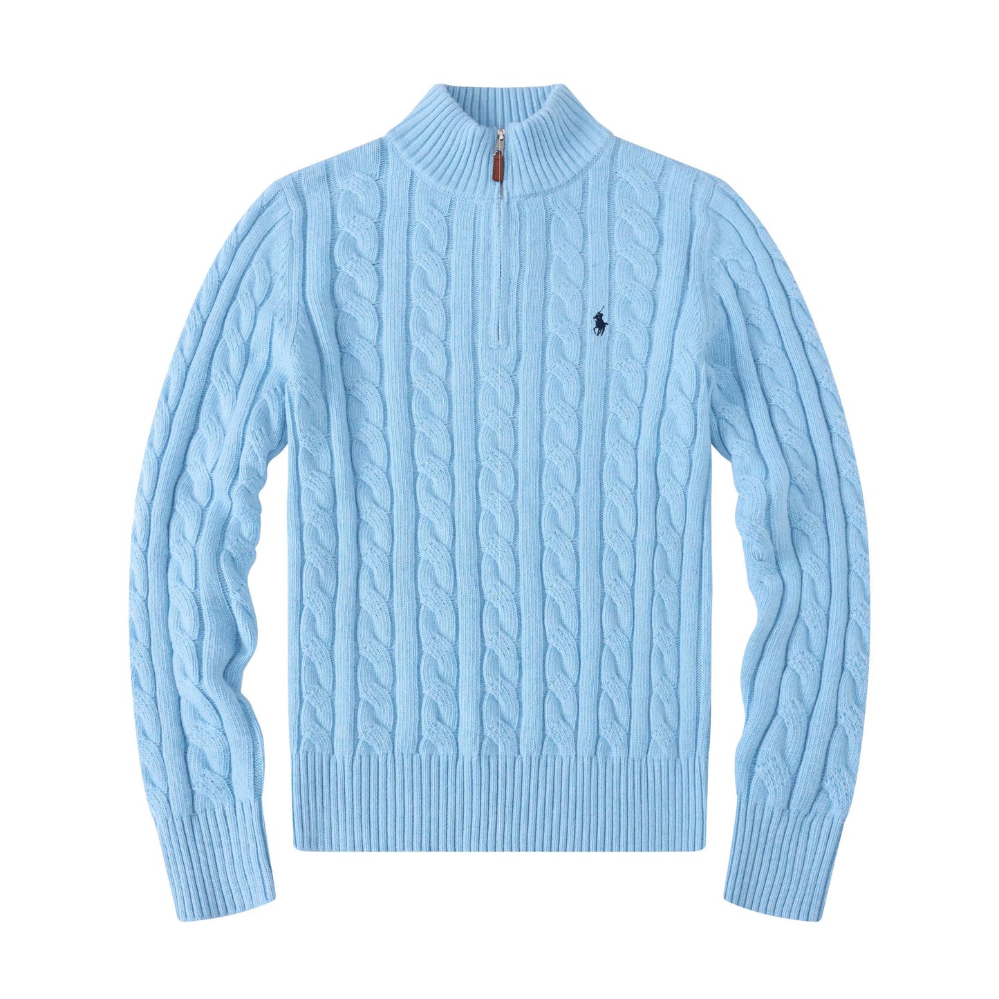 Ralph Ⅼauren | Half-Zip Cable-Knit Cotton Sweaters