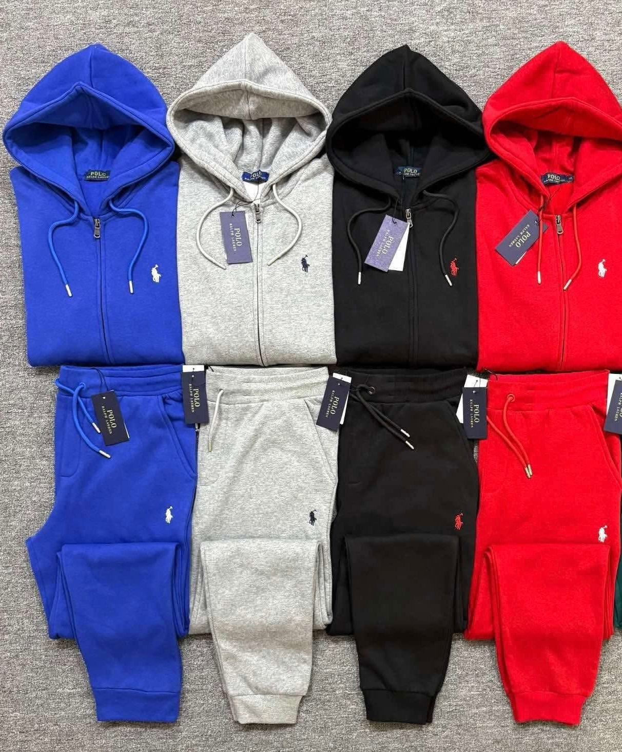 Chic Comfort: Polo Sweat Suit Set for Effortless Style