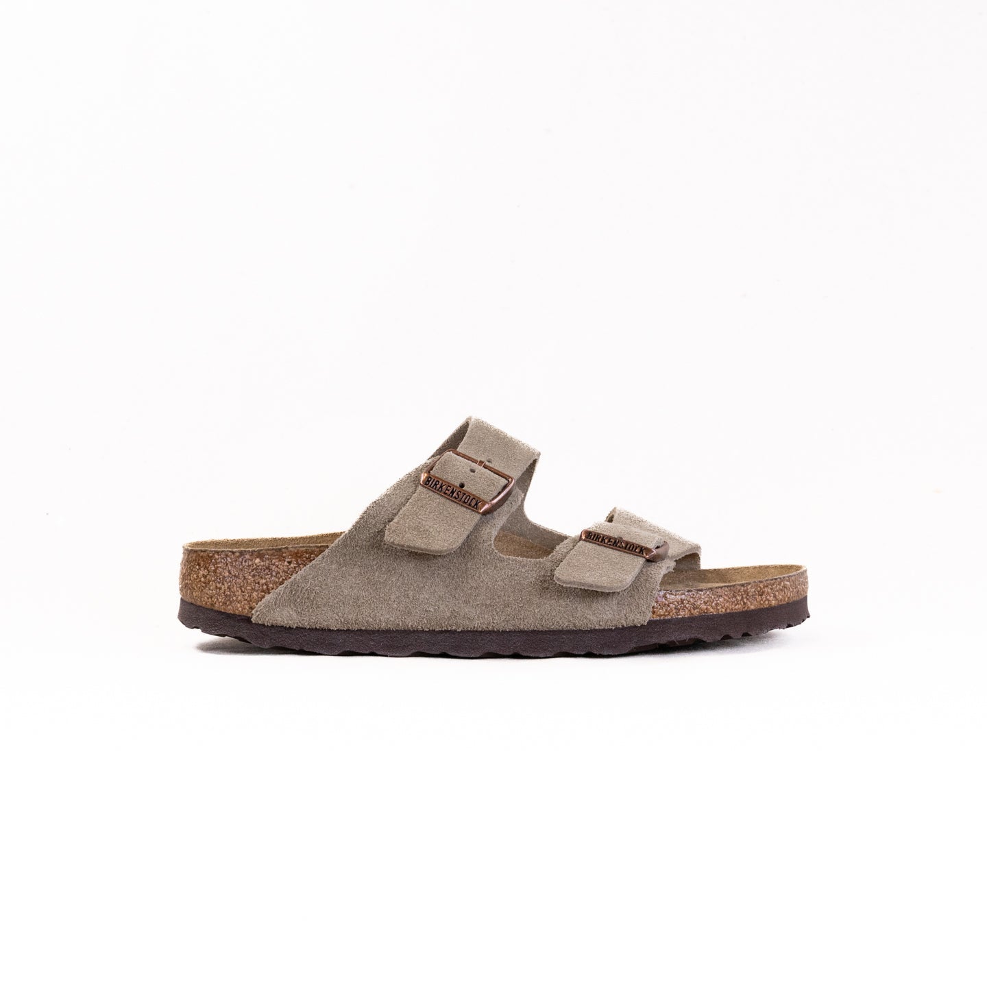 Arizona Soft Footbed Sandals – Taupe Suede