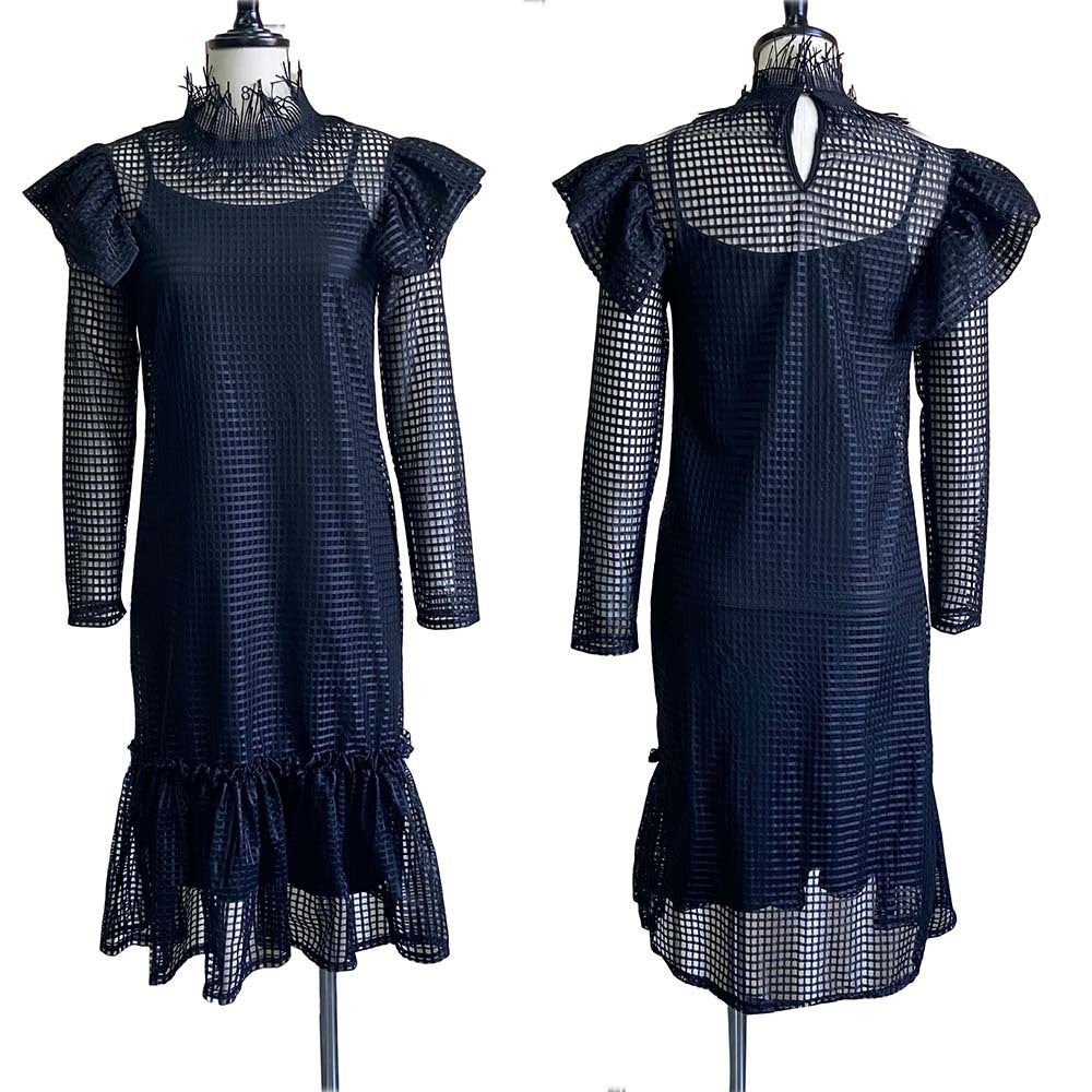 Women's Dress Women's Hollow-out Long-Sleeved Blouse Sling