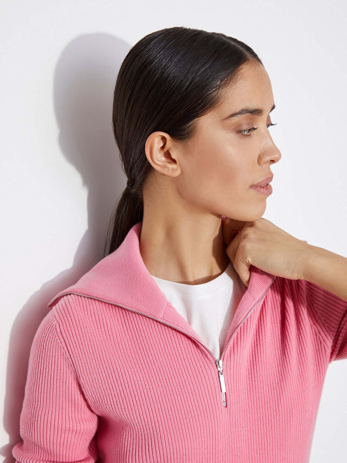Women Work Business Casual Sweats Turtleneck Knitting Slim-Fitting Sweater