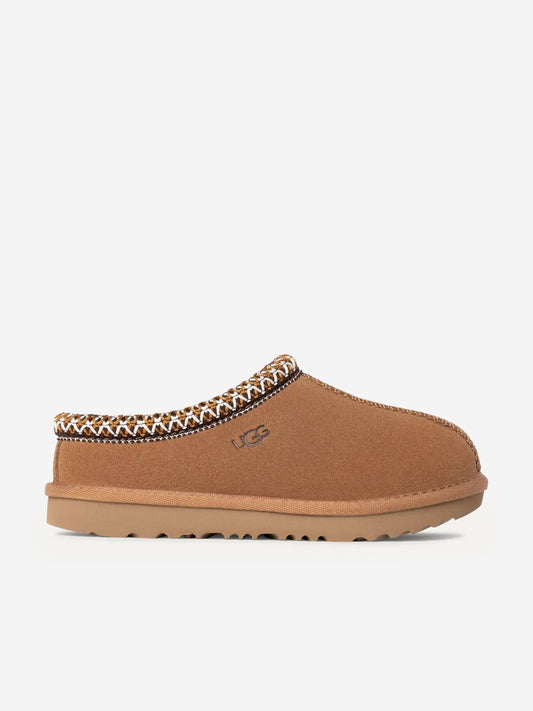 UGG Kids Suede Tasman II Slippers in Chestnut