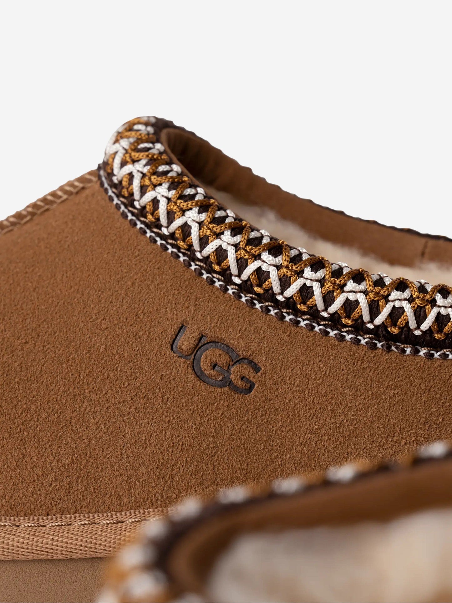 UGG Kids Suede Tasman II Slippers in Chestnut