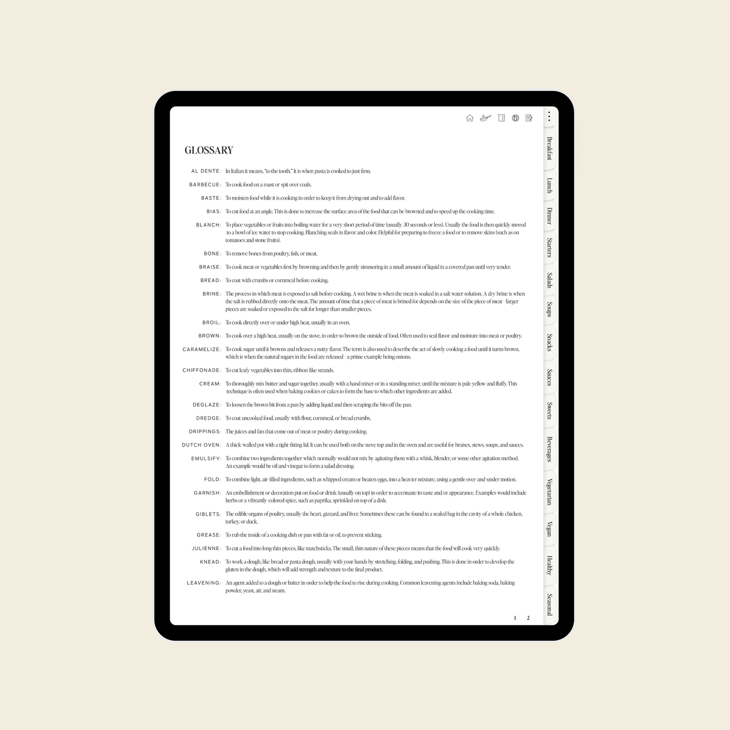 Digital Recipe Book