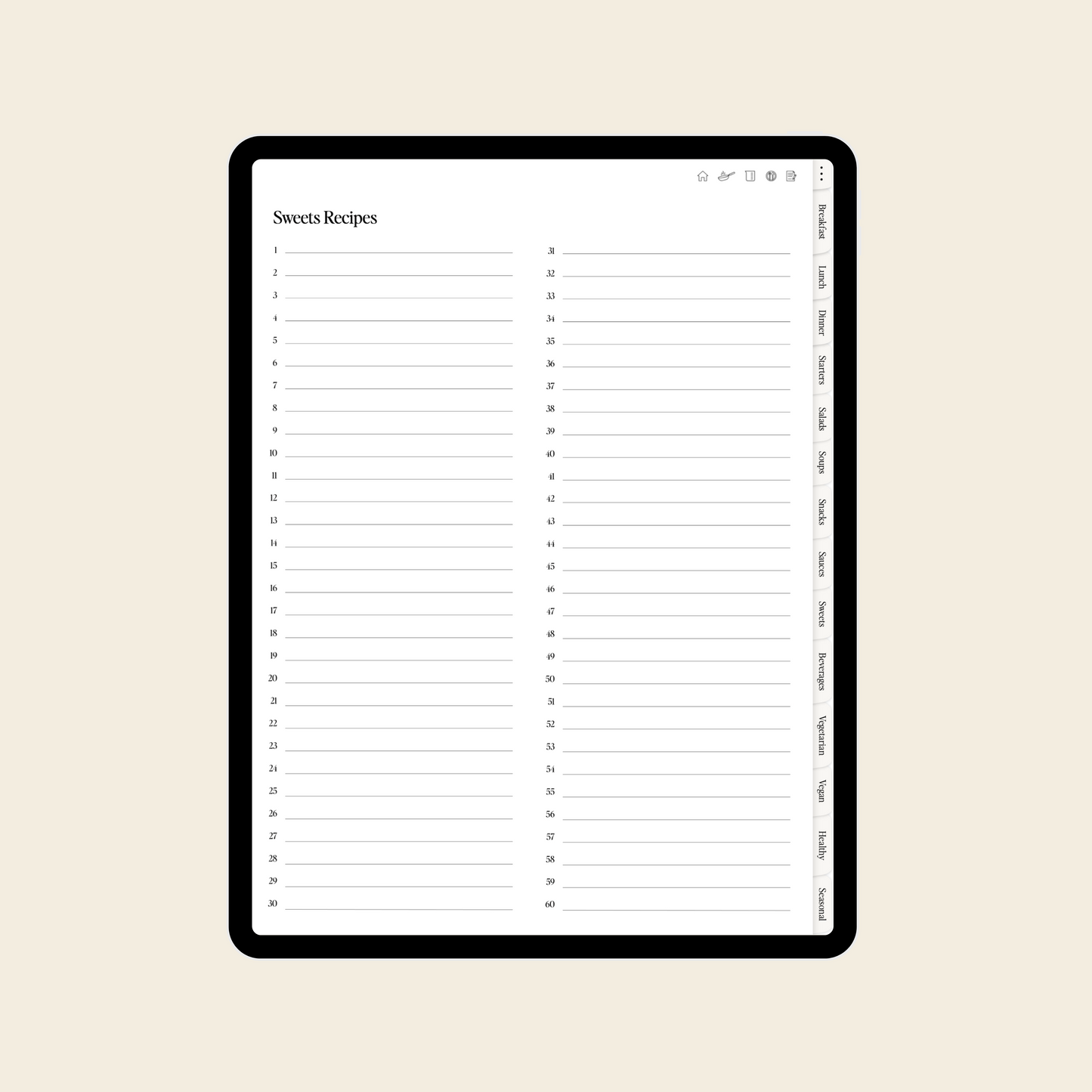 Digital Recipe Book