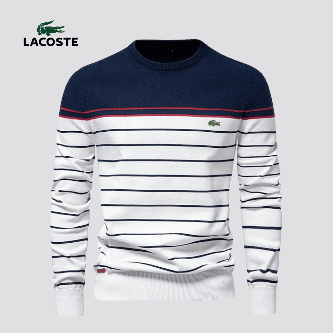 LACOSTE™ Striped Knit Sweater