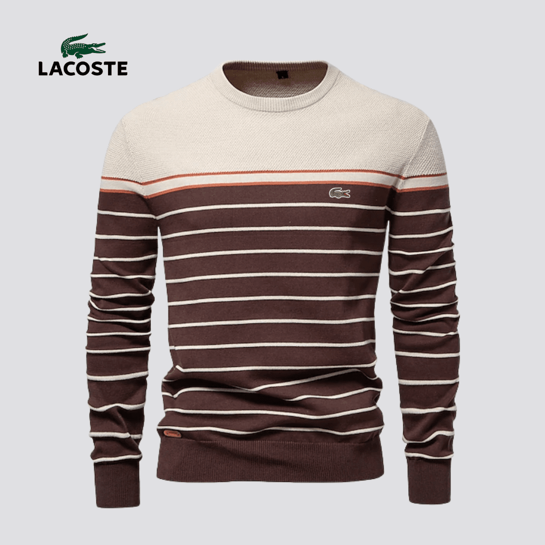 LACOSTE™ Striped Knit Sweater